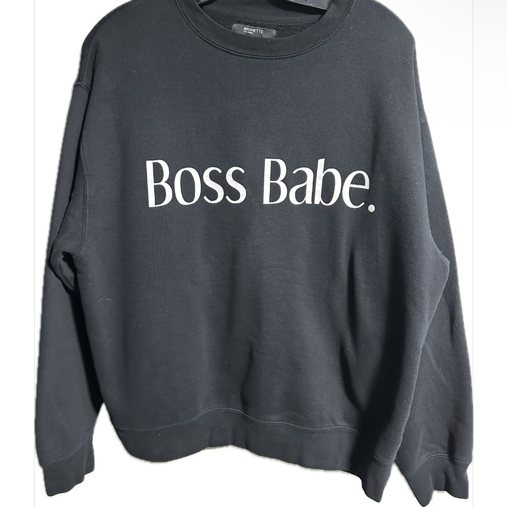 Brunette the Label “BTL” Black Boss Babe Women's Size L/XL - Picture 2 of 6